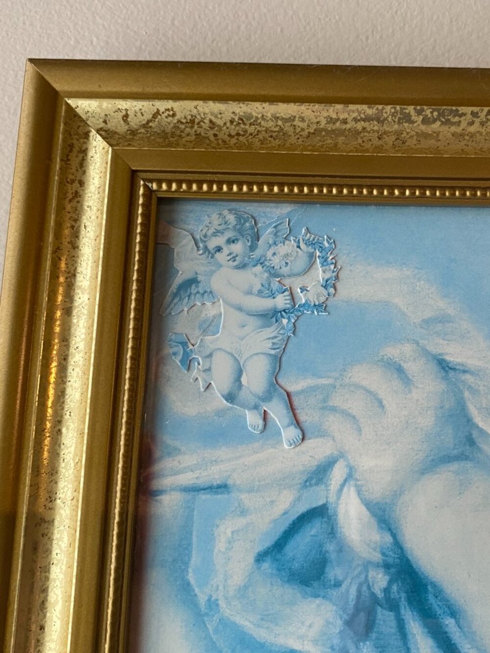 Cherub Angels & Flowers Framed Wall Art - Picture 5 of 7